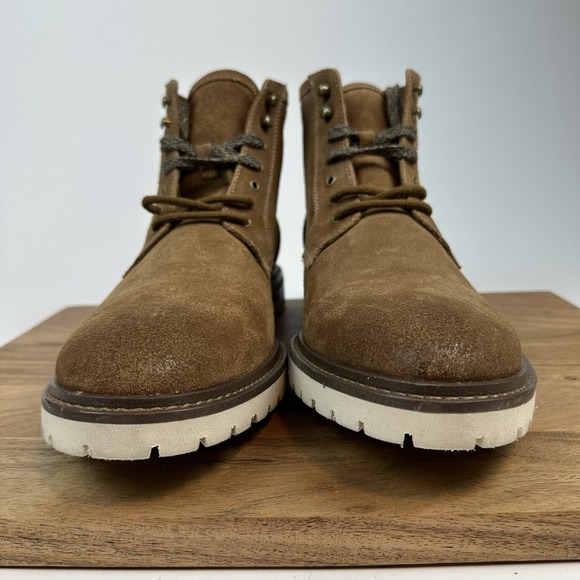 New Mens‎ Johnston & Murphy Barrett Plain Toe Boot Suede Leather Shoes Size 13 M main image 8